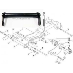 Swingarm Motorophanging Piaggio Zip 4T Origineel Swingarm Motorophanging Piaggio Zip 4T Origineel