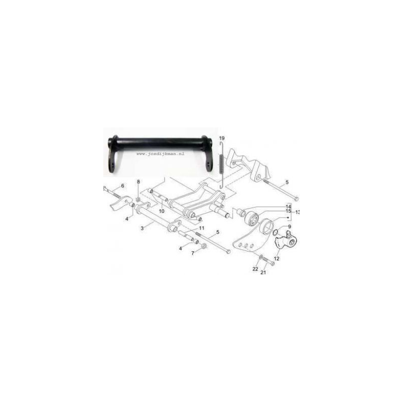 Swingarm Motorophanging Piaggio Zip 4T Origineel Swingarm Motorophanging Piaggio Zip 4T Origineel