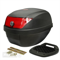 Topkoffer KXM RR 28L – Zwart – Met Slede – 38,5x38,5x29 cm