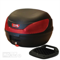 Topkoffer KXM RR 32L – Zwart – Inclusief Slede – 43x41x31,5 cm