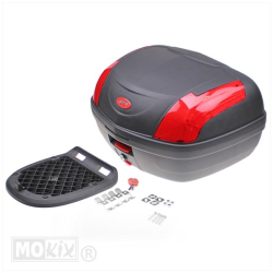 Topkoffer KXM RR 46L – Zwart – Inclusief Slede – 55x42x32 cm