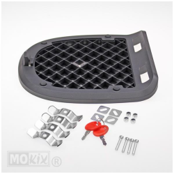 Topkoffer KXM RR 46L – Zwart – Inclusief Slede – 55x42x32 cm