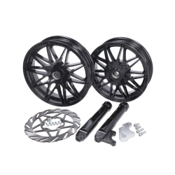 Velgenset Zip Glans Zwart Oversize Fast-Arrow Glans (Inclusief alle montagematerialen)