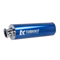Uitlaatdemper Turbokit Universeel 3-gaats Blauw