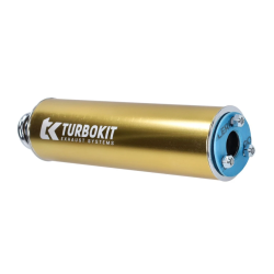 Uitlaatdemper Turbokit Universeel 3-gaats Goud Uitlaatdemper Turbokit Universeel 3-gaats Goud