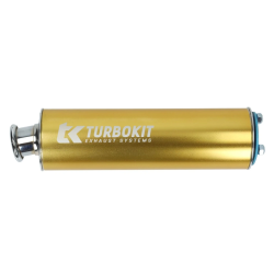 Uitlaatdemper Turbokit Universeel 3-gaats Goud Uitlaatdemper Turbokit Universeel 3-gaats Goud