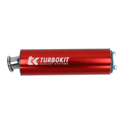 Uitlaatdemper Turbokit Universeel 3-gaats Rood