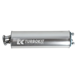 Uitlaatdemper Turbokit Universeel 3-gaats Zilver Uitlaatdemper Turbokit Universeel 3-gaats Zilver