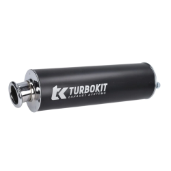 Uitlaatdemper Turbokit Universeel 3-gaats Zwart