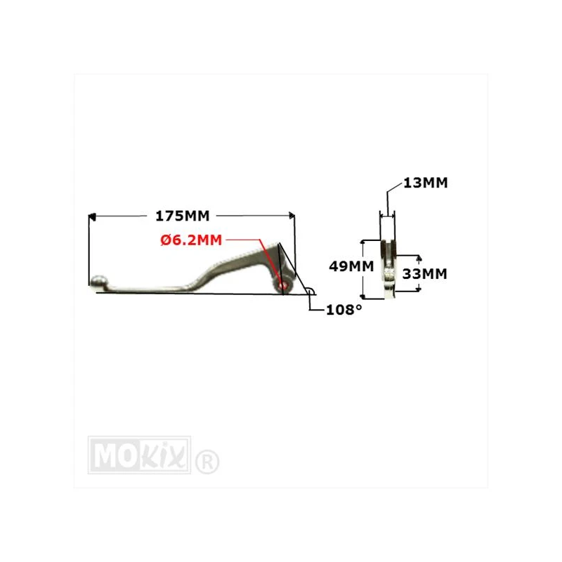 Koppelingsgreep MKX Rieju MRT / Beta RR & Fantic XE / XM Koppelingsgreep MKX Rieju MRT / Beta RR & Fantic XE / XM