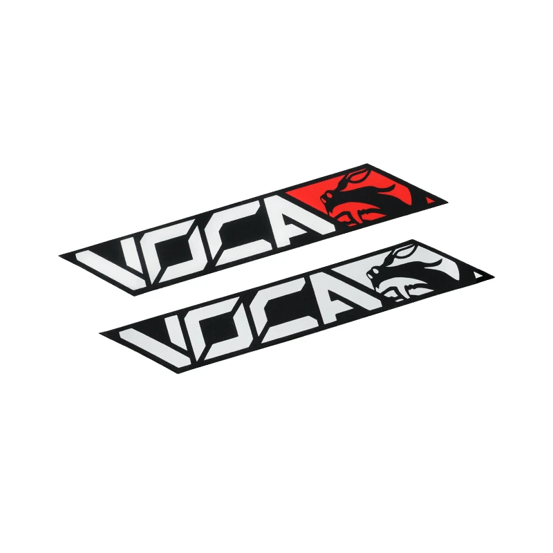 Voca Sticker New Logo Chrome Zwart Hittebestendig 11X4CM