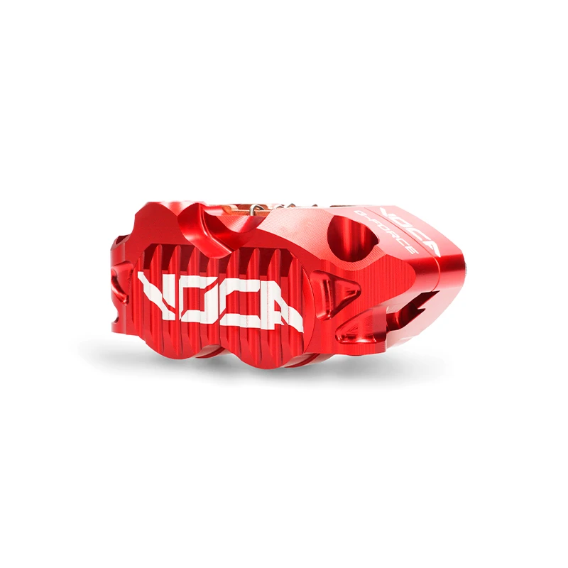 VOCA G-Force PRO Remklauw 4-zuiger Ø25 – Rood – Incl. Gesinterde Remblokken