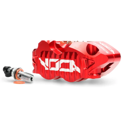 VOCA G-Force PRO Remklauw 4-zuiger Ø25 – Rood – Incl. Gesinterde Remblokken