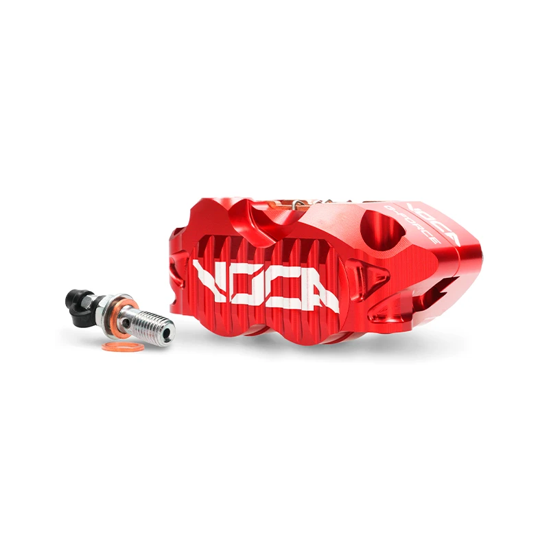 VOCA G-Force PRO Remklauw 4-zuiger Ø25 – Rood – Incl. Gesinterde Remblokken
