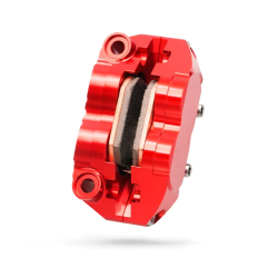 VOCA G-Force PRO Remklauw 4-zuiger Ø25 – Rood – Incl. Gesinterde Remblokken