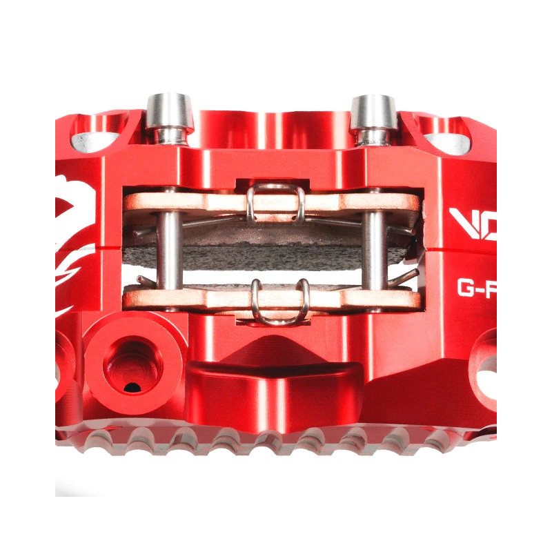 VOCA G-Force PRO Remklauw 4-zuiger Ø25 – Rood – Incl. Gesinterde Remblokken