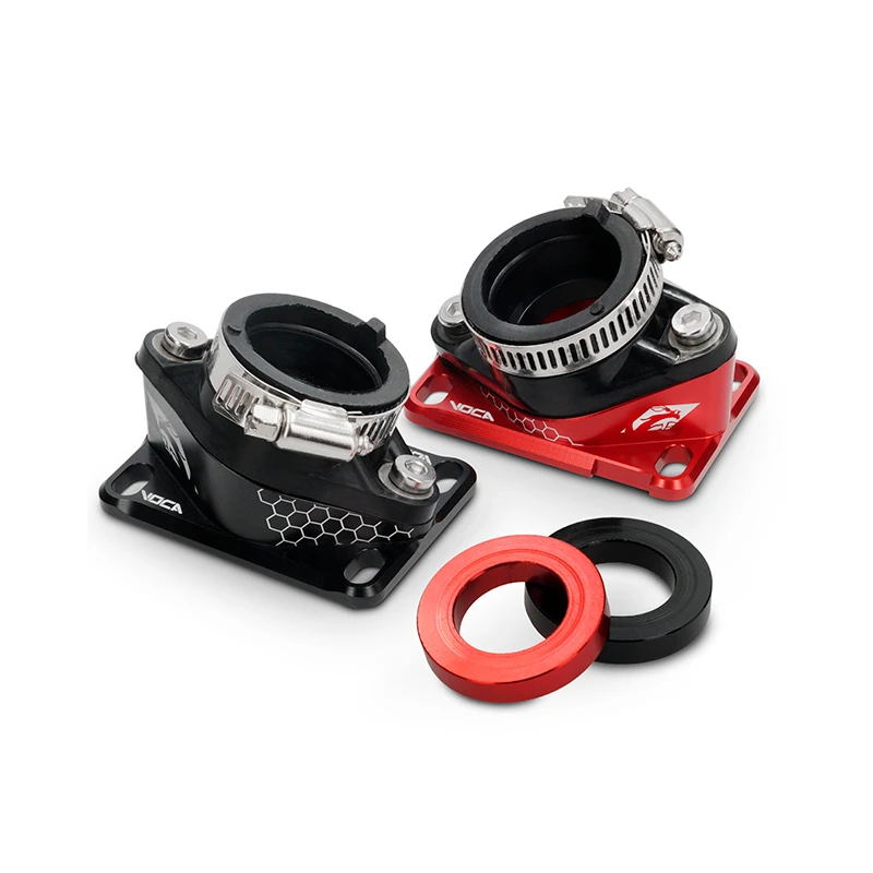 Inlaatspruitstuk Voca Derbi / AM6 PWK 21-28 mm Rood Inlaatspruitstuk Voca Derbi / AM6 PWK 21-28 mm Rood