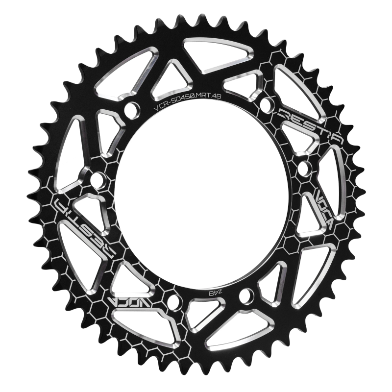 Achtertandwiel VOCA CNC 48 Tands 420 voor Derbi Senda / Rieju MRT / XP6 Achtertandwiel VOCA CNC 48 Tands 420 voor Derbi Senda / Rieju MRT / XP6
