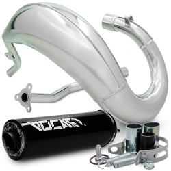 Uitlaat Voca 50/70 Chromed Cross Zwart Sherco 50 SM-R / SE