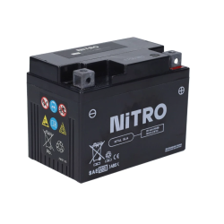 Nitro NT4L-BS / YT4L-BS Gel Accu 12V 4Ah – Onderhoudsvrij Voor 2-Takt Nitro NT4L-BS / YT4L-BS Gel Accu 12V 4Ah – Onderhoudsvrij Voor 2-Takt