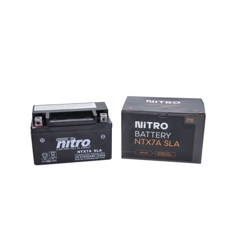 Nitro YTX7A-BS Gel Accu 12V 6Ah – Voor Peugeot, Kymco, Sym & China 4T Scooters Nitro YTX7A-BS Gel Accu 12V 6Ah – Voor Peugeot, Kymco, Sym & China 4T Scooters