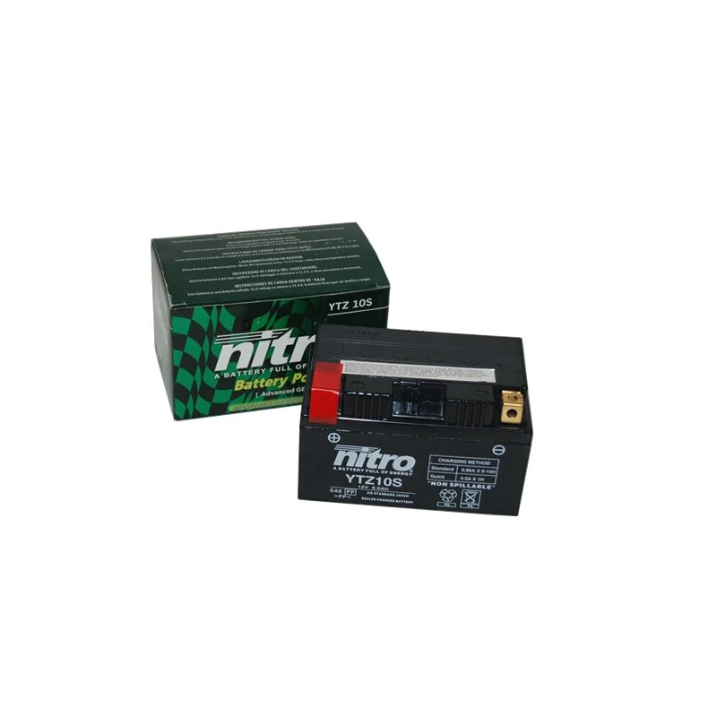 Nitro NTZ10S / YTZ10S Accu SLA/Gel 12V 8,6Ah Nitro NTZ10S / YTZ10S Accu SLA/Gel 12V 8,6Ah