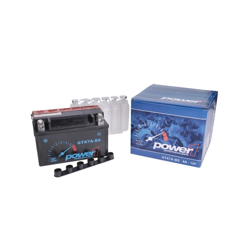 Accu Power1 GTX7A-BS/YTX7A-BS 12V 6Ah Accu Power1 GTX7A-BS/YTX7A-BS 12V 6Ah