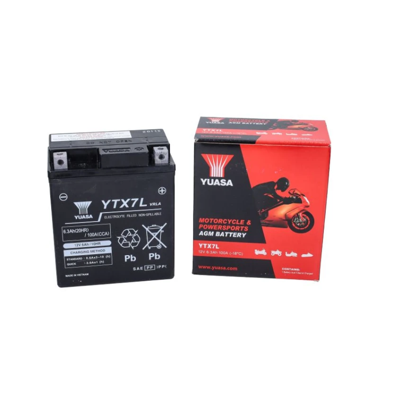 Accu Yuasa YTX7L-BS GEL Onderhoudsvrij Accu Yuasa YTX7L-BS GEL Onderhoudsvrij