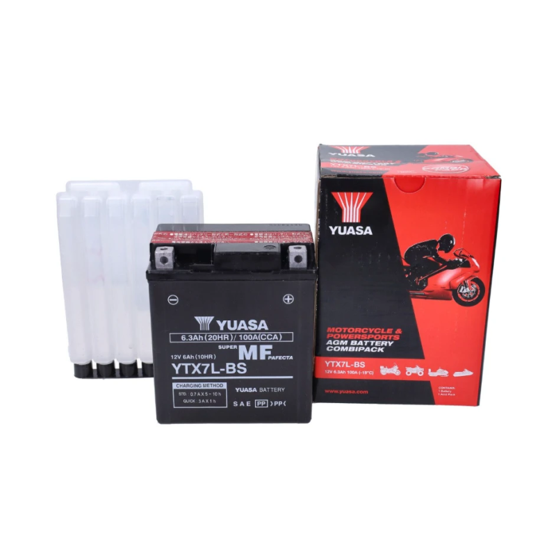 Accu Yuasa YTX7L-BS Onderhoudsvrij Accu Yuasa YTX7L-BS Onderhoudsvrij