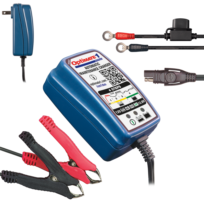 OptiMate 1 Duo Acculader 12V – Voor Loodzuur en Lithium (LiFePO4) Accu’s