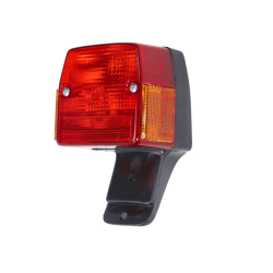 Achterlicht Groot op Voet – Puch Macho / Maxi – Zwart – Made in EU