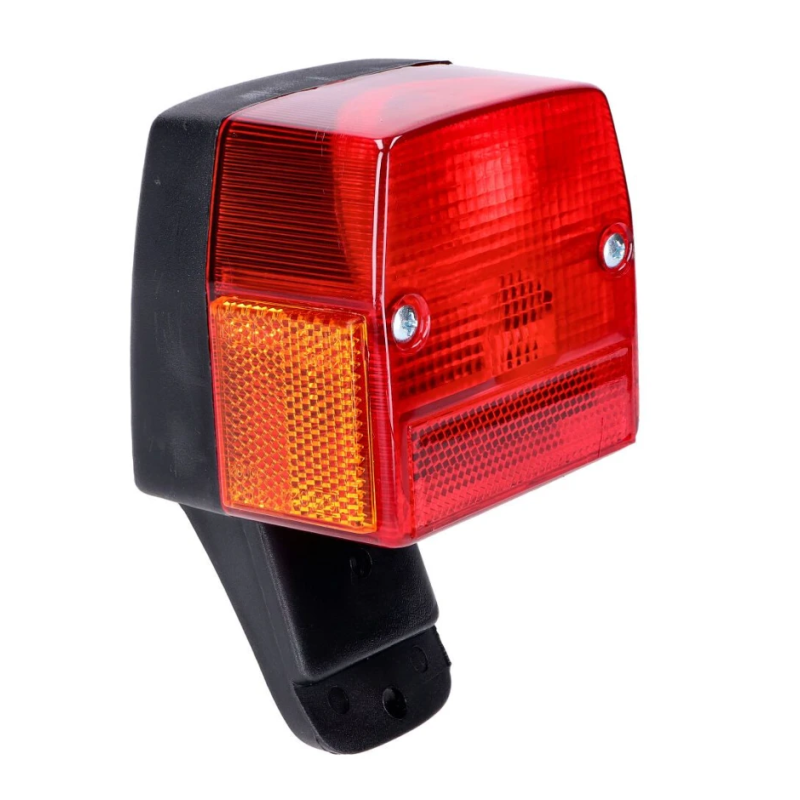 Achterlicht Groot op Voet – Puch Macho / Maxi – Zwart – Made in EU