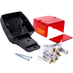 Achterlicht Groot op Voet – Puch Macho / Maxi – Zwart – Made in EU