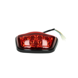 LED Achterlicht Rood/Smoke – Zwarte Rand – AGM VX50 / Riva / China LX Modellen