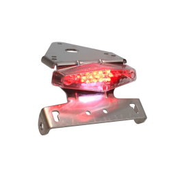 Achterlicht LED + Aluminium Kentekenplaathouder – Universeel – Supermoto / Cross