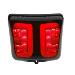 LED Tube Achterlicht Power1 – Vespa GTS Alle Modellen – Mat Zwarte Rand Smoke Glas