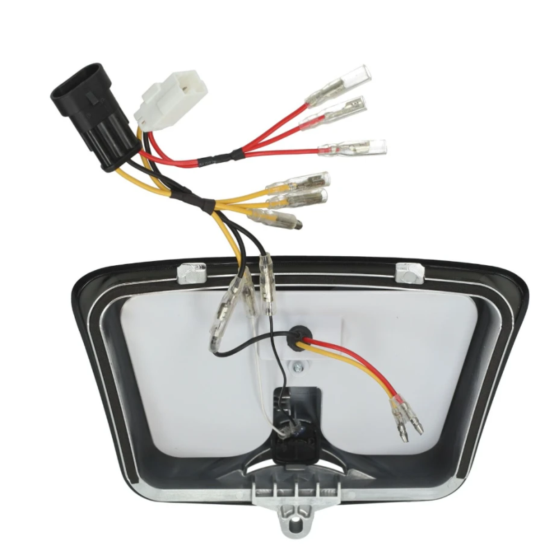 LED Tube Achterlicht Power1 – Vespa GTS Alle Modellen – Mat Zwarte Rand Smoke Glas