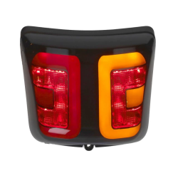 LED Tube Achterlicht Power1 – Vespa GTS Alle Modellen – Mat Zwarte Rand