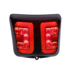 LED Tube Achterlicht Power1 – Vespa GTS Alle Modellen – Glans Zwarte Rand Smoke Glas