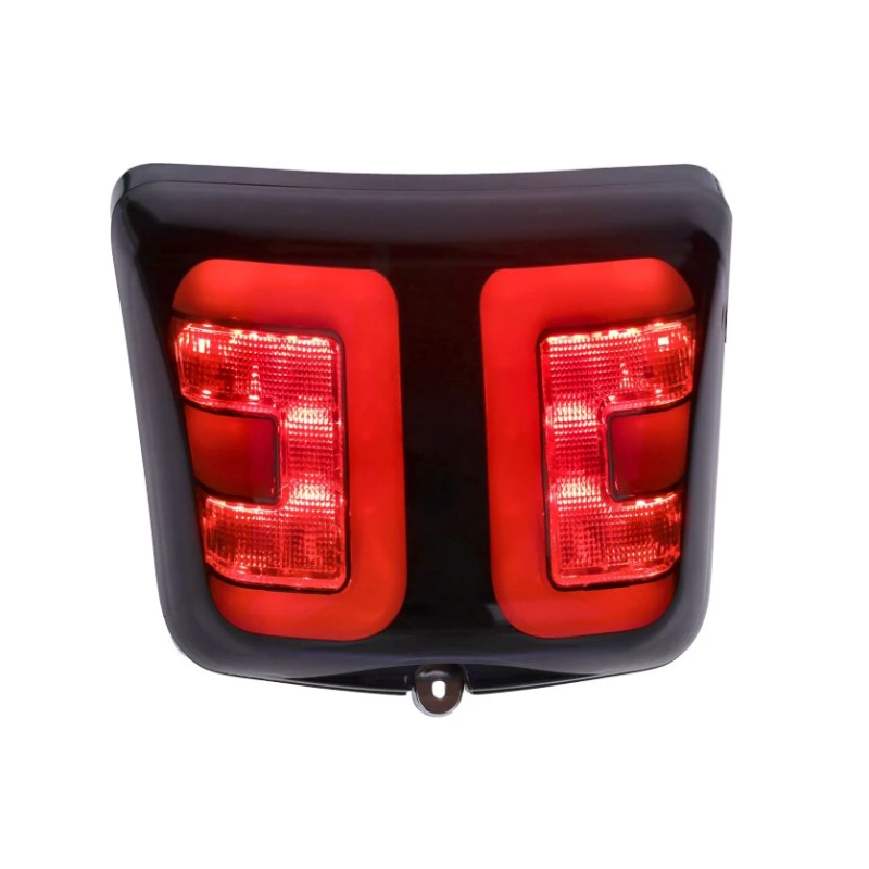 LED Tube Achterlicht Power1 – Vespa GTS Alle Modellen – Glans Zwarte Rand Smoke Glas