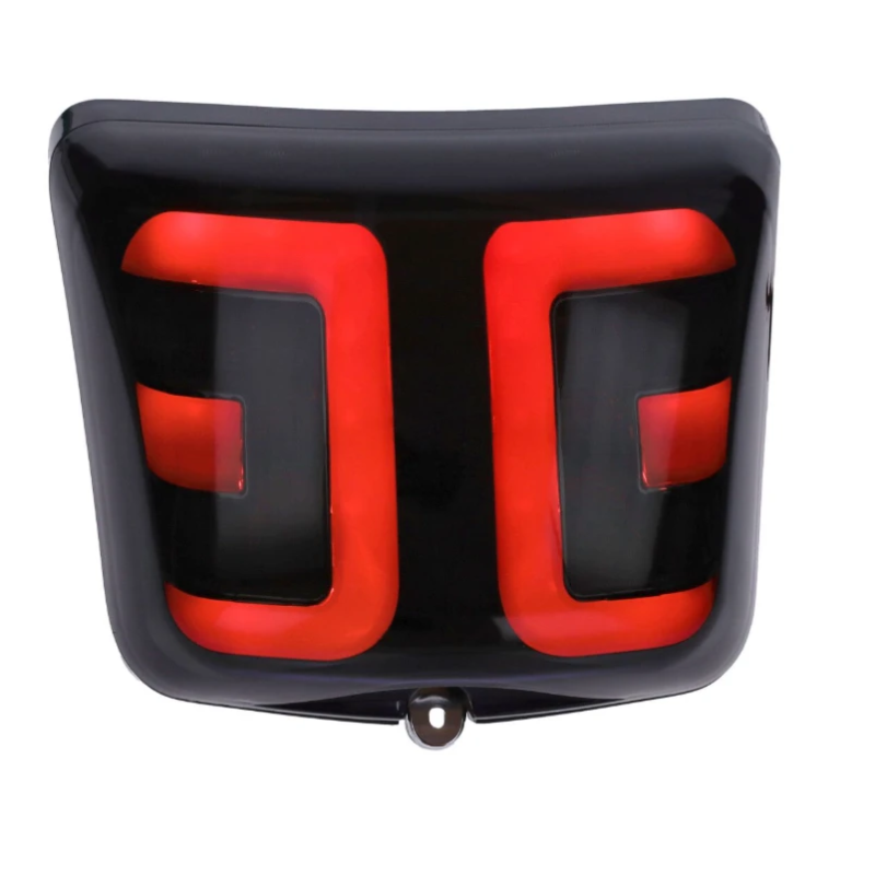 LED Tube Achterlicht Power1 – Vespa GTS Alle Modellen – Glans Zwarte Rand Smoke Glas