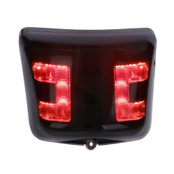 LED Tube Achterlicht Power1 – Vespa GTS Alle Modellen – Glans Zwarte Rand Smoke Glas