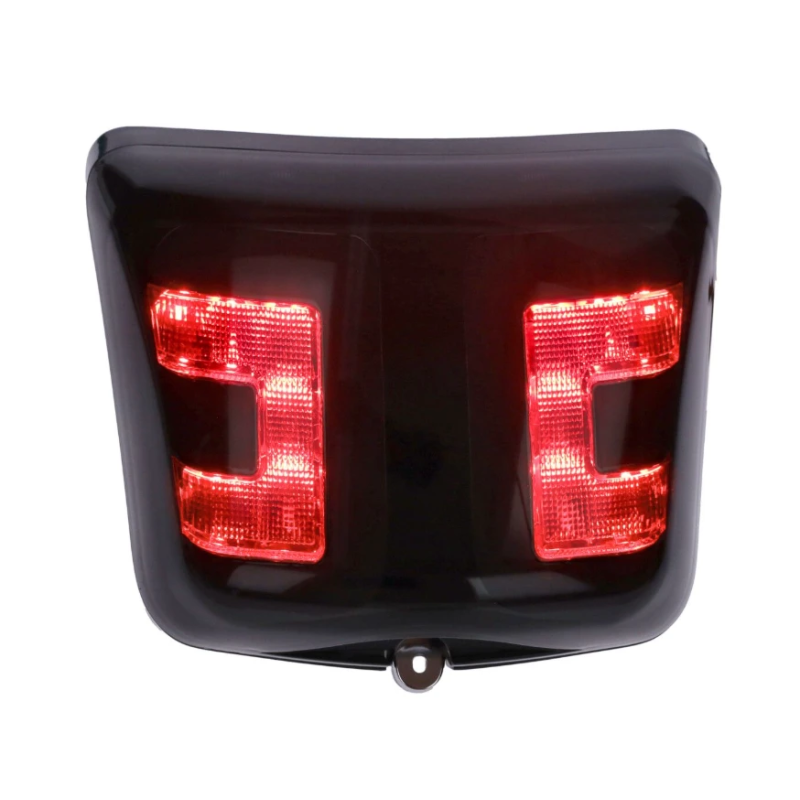 LED Tube Achterlicht Power1 – Vespa GTS Alle Modellen – Glans Zwarte Rand Smoke Glas