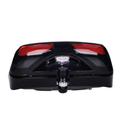 LED Tube Achterlicht Power1 – Vespa GTS Alle Modellen – Glans Zwarte Rand Smoke Glas