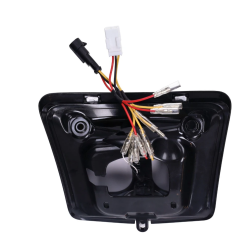 LED Tube Achterlicht Power1 – Vespa GTS Alle Modellen – Glans Zwarte Rand Smoke Glas