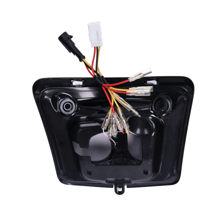 LED Tube Achterlicht Power1 – Vespa GTS Alle Modellen – Glans Zwarte Rand Smoke Glas