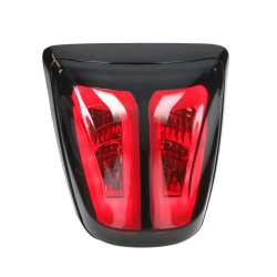 Achterlicht Power1 LED Tube E‑keur Smoke / Glans Zwart – Vespa Primavera / Sprint