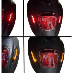 DMP LED Knipperlichtset Achter Vespa Primavera / Sprint – Smoke Audi Style