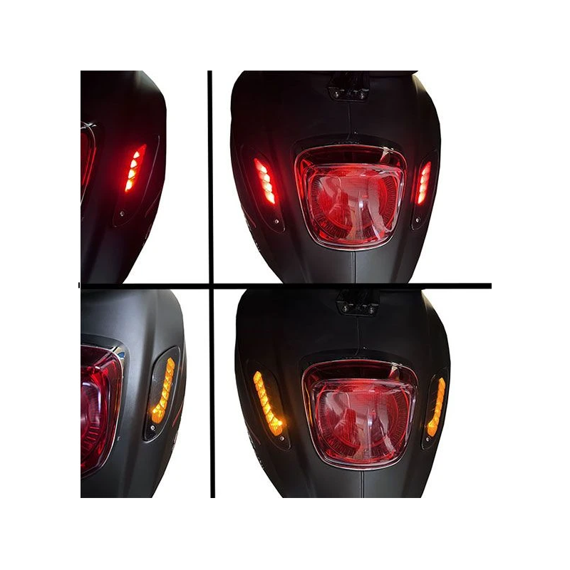 DMP LED Knipperlichtset Achter Vespa Primavera / Sprint – Smoke Audi Style