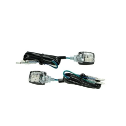 Knipperlichtset Mini LED Zwart met Helder Glas | E‑keur Universeel 6mm